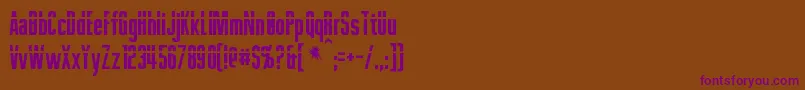 Шрифт Phelps – фиолетовые шрифты на коричневом фоне