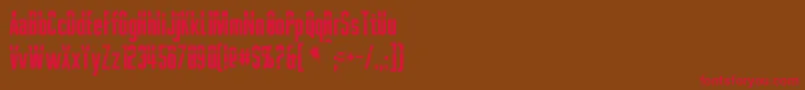 Phelps Font – Red Fonts on Brown Background