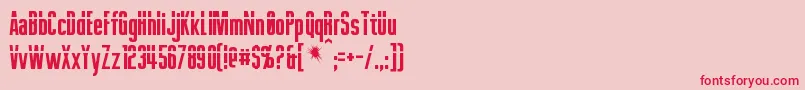 Phelps Font – Red Fonts on Pink Background