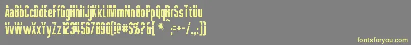 Phelps Font – Yellow Fonts on Gray Background