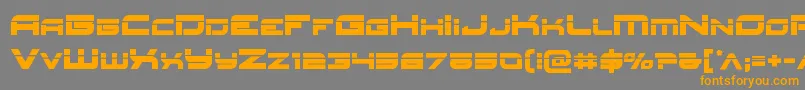 Redrocketlaser-Schriftart – Orangefarbene Schriften auf grauem Hintergrund