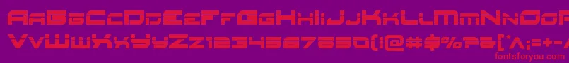 Redrocketlaser Font – Red Fonts on Purple Background