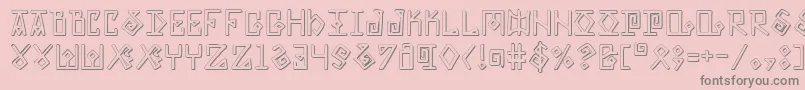 ElderMagicShadow Font – Gray Fonts on Pink Background