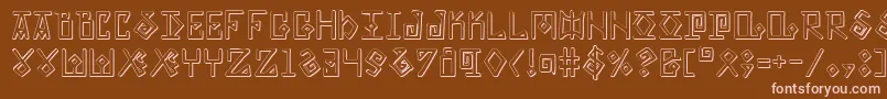 ElderMagicShadow Font – Pink Fonts on Brown Background