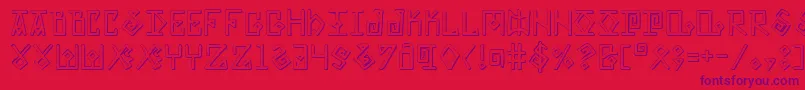 ElderMagicShadow Font – Purple Fonts on Red Background