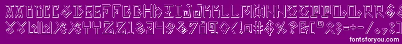 ElderMagicShadow Font – White Fonts on Purple Background