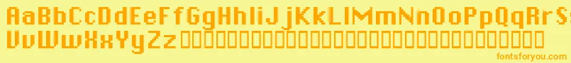 Police Chicpix ffy – polices orange sur fond jaune