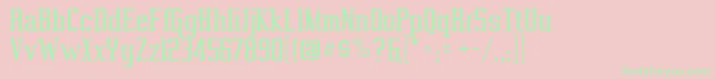 Vahika Font – Green Fonts on Pink Background