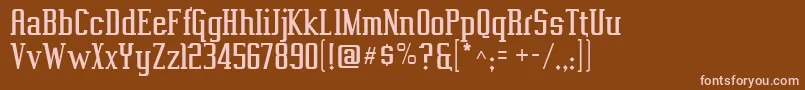 Шрифт Vahika – розовые шрифты на коричневом фоне