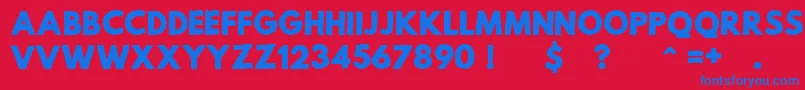 MildLifeRegularPersonalUse Font – Blue Fonts on Red Background