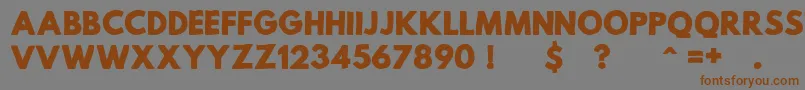MildLifeRegularPersonalUse Font – Brown Fonts on Gray Background