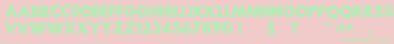 MildLifeRegularPersonalUse Font – Green Fonts on Pink Background