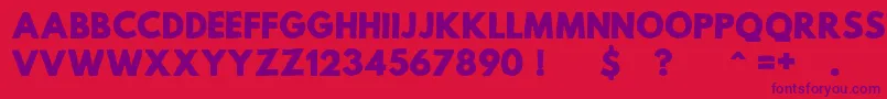 MildLifeRegularPersonalUse Font – Purple Fonts on Red Background