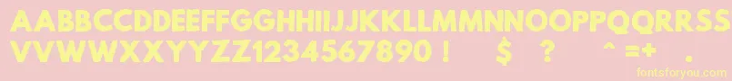 MildLifeRegularPersonalUse Font – Yellow Fonts on Pink Background