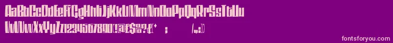 Ds Thompson Font – Pink Fonts on Purple Background