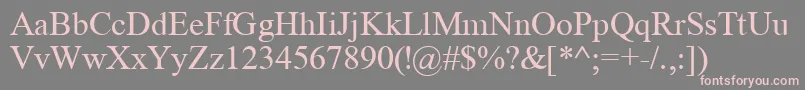 More about Tyr Font Tyr Font – Pink Fonts on Gray Background