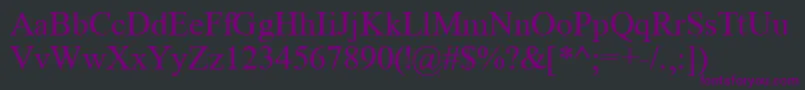 Tyr Font – Purple Fonts on Black Background