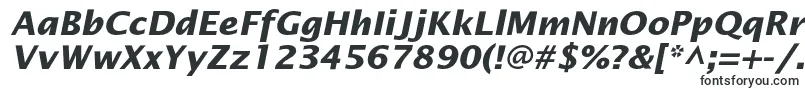 OfficetypesansBoldItalic-fontti – Kiinteän leveyden fontit