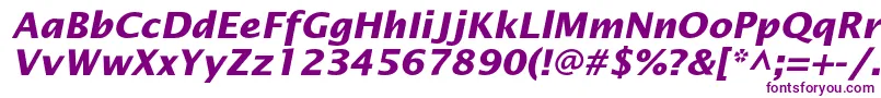 OfficetypesansBoldItalic-fontti – violetit fontit