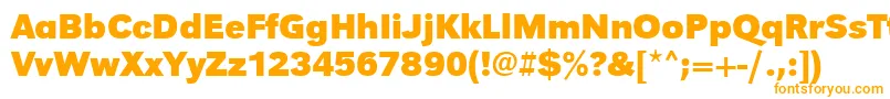 UrwgrotesktBold Font – Orange Fonts on White Background