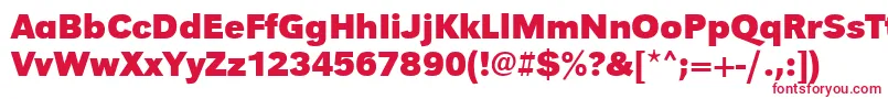 UrwgrotesktBold Font – Red Fonts on White Background