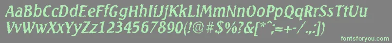 Más sobre la fuente SeagullrandomItalic fuente SeagullrandomItalic – Fuentes Verdes Sobre Fondo Gris