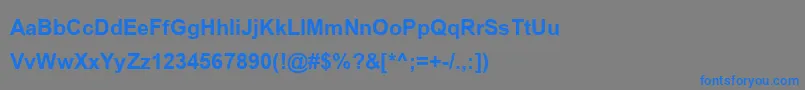 BrowalliaNewBold Font – Blue Fonts on Gray Background