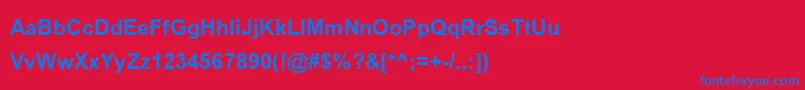 BrowalliaNewBold Font – Blue Fonts on Red Background