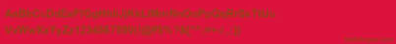 BrowalliaNewBold Font – Brown Fonts on Red Background