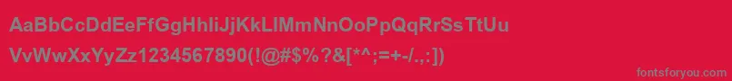 BrowalliaNewBold Font – Gray Fonts on Red Background