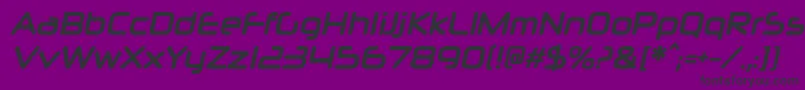 NeuropolxcdBolditalic Font – Black Fonts on Purple Background