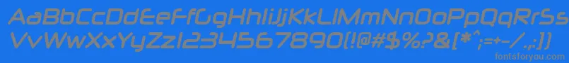 Więcej informacji o czcionce NeuropolxcdBolditalic Czcionka NeuropolxcdBolditalic – szare czcionki na niebieskim tle