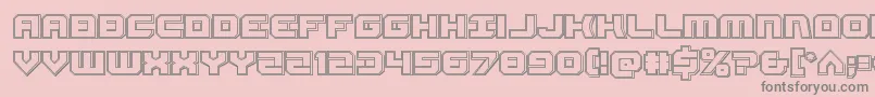 Gearheadengrave Font – Gray Fonts on Pink Background