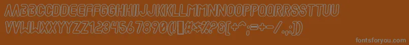 MadscientistP Font – Gray Fonts on Brown Background