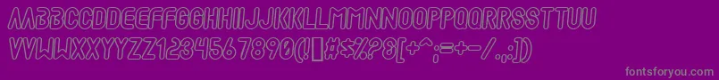 Weitere Informationen zur MadscientistP-Schriftart MadscientistP-Schriftart – Graue Schriften auf violettem Hintergrund