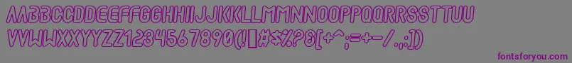 MadscientistP Font – Purple Fonts on Gray Background