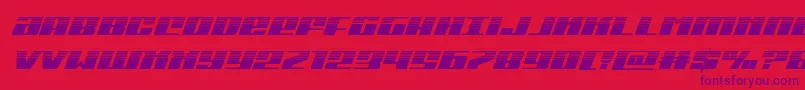 Michiganhalfital Font – Purple Fonts on Red Background