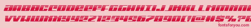 Michiganhalfital Font – Red Fonts on Pink Background