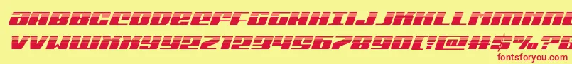 Michiganhalfital Font – Red Fonts on Yellow Background