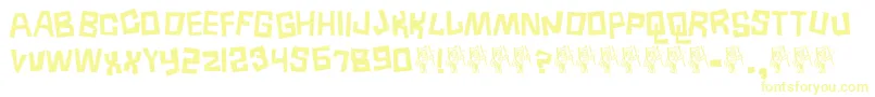 Шрифт Borneo – жёлтые шрифты