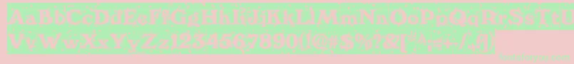 Winternite-fontti – vihreät fontit vaaleanpunaisella taustalla