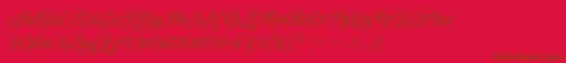 Más sobre la fuente EuphoriascriptRegular fuente EuphoriascriptRegular – Fuentes Marrones Sobre Fondo Rojo