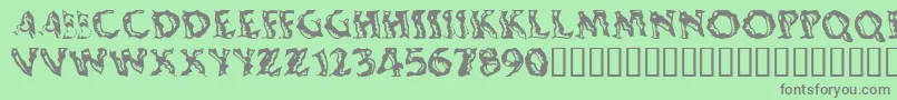 fuente Shakingsalsa – Fuentes Grises Sobre Fondo Verde