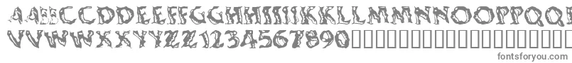 Shakingsalsa-Schriftart – Graue Schriften auf weißem Hintergrund