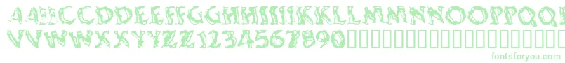 Shakingsalsa-Schriftart – Grüne Schriften