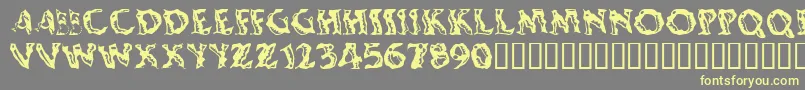 Shakingsalsa Font – Yellow Fonts on Gray Background