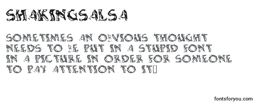 Review of the Shakingsalsa Font