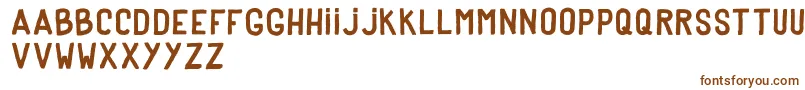 DkerPoster Font – Brown Fonts on White Background