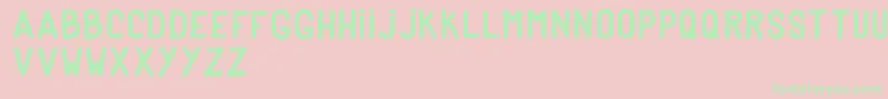 DkerPoster Font – Green Fonts on Pink Background