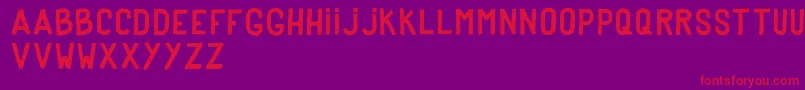 DkerPoster Font – Red Fonts on Purple Background